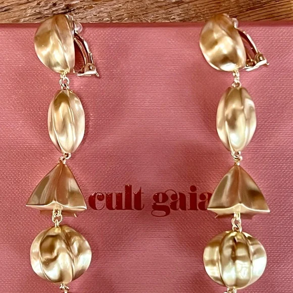 🌺🎉HP🎉🌺 NWT Cult Gaia Illene Earrings - Picture 2 of 16